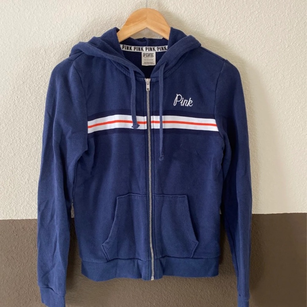 PINK full zip hoodie
